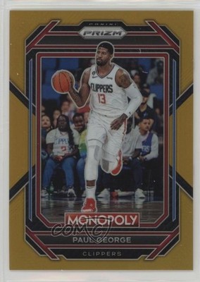 2022-23 Panini Prizm Monopoly Gold Prizm 21/49 Paul George #38 1m8b