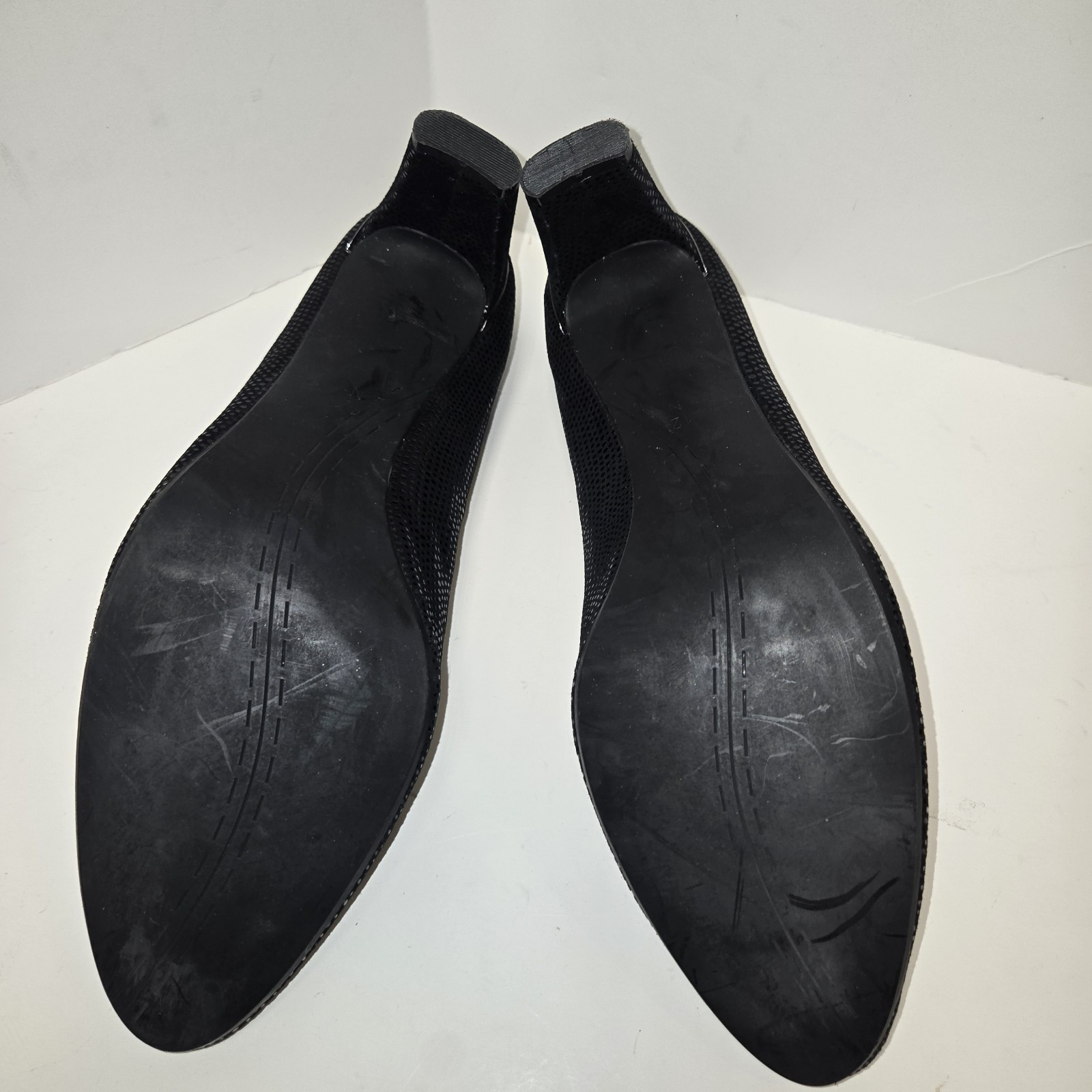 Vaneli lotto di 2 scarpe nere slip on casual tacco a blocco pompa e ballerine