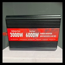 3000W Power Inverter 12V DC to 110V/120V AC, 6000W Peak Car Inverter for RV Red