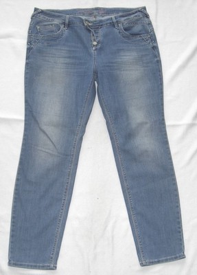 Tom Tailor Women Tapered Relaxed Jeans W33 L32 Blue Very Good