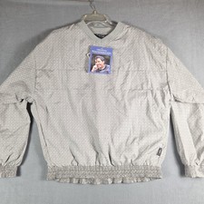NWT Vtg Sunderland of Scotland Men's Windbreaker Pullover V Neck Gray Small