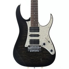 Used Ibanez Prestige RG2750QV Transparent Electric Guitar Black