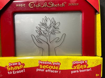 New Original Vintage Style ETCH A SKETCH Classic Red Draw & Shake Toy