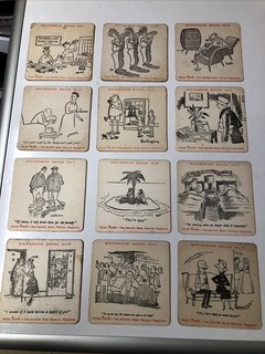 Set Of 12 Whitbread Beer Mats ‘ Punch Magazine Series’ (3.1)
