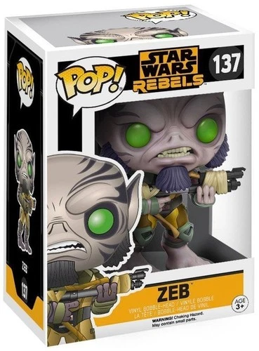 Funko Pop! Star Wars Rebels Zeb Vinyl Bobble Head #137 Vaulted