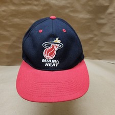 Vintage Miami Heat SnapBack Baseball Hat By GCC Officially Licensed NBA 90  s