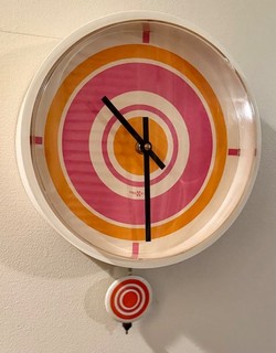 GEORGE NELSON / HOWARD MILLER MCM “SWING TIMERS” PENDULUM WALL CLOCK WORKING