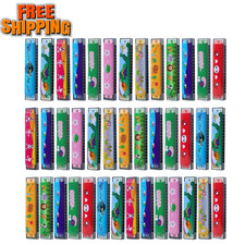 40 Pack Kids Harmonica Toy Bulk 16 Holes Cartoon Harmonica Musical Instruments T