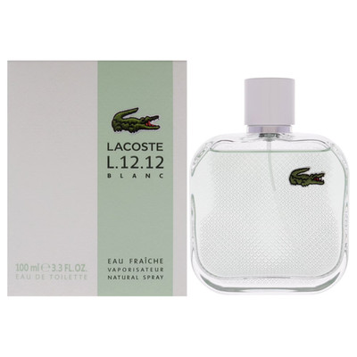 Lacoste L.12.12 Fraiche Blanc by Lacoste cologne for him EDT 3.3 / 3.4 oz New