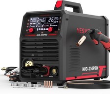 MIG Welder 250PRO YESWELDER, Multi-Process, Digital Display, Dual Voltage