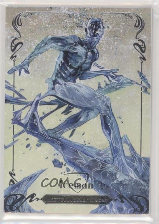 2018 Upper Deck Marvel Masterpieces Level 2 489/1499 Iceman #55 fu6