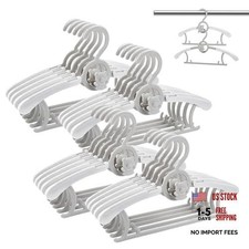 Baby Clothes Hangers Pack, Plastic Kids Hangers Space Saving for Closet 20 Gray