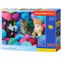 Puzzle 300 ElementóW. Kittens In Yarn Store Castorland