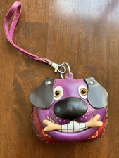 Dog Genuine Leather Handmade Crafted Animal Coin Purse Wristlet Wallet