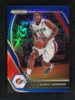 2021-22 Panini Prizm Draft Picks Blue Prizm 55/199 Kawhi Leonard #57 9o3