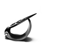 Black Mountain Spring Loaded Thumb Pick 0.7mm Black - Left Hand