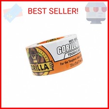 Gorilla Tape Tough  Wide, White Tape, 2.88" x 25 yd Pack of 1 - Heavy Duty