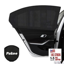 Car Window Shade for Baby, UV Protection Breathable Mesh Window Pure Black