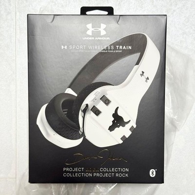 JBL Under Armour Project Rock Sport Wireless train Over the Ear Headphones White