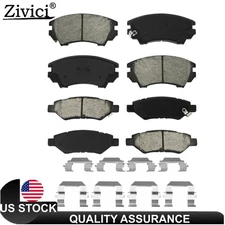 Front+Rear Ceramic Brake Pads Set for 2010 2011 2012 2013 2014 2015 Chevy Camaro