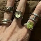 Vintage Sterling Silver Ring Lot Some With Stones