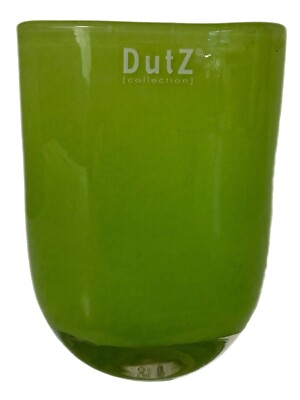 DutZ Collection 6  Green Heavy Glass Vase