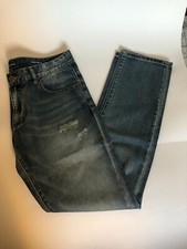 LNWOT Men Saint Laurent Blue Vintage 35 XL Jeans Cotton Blend