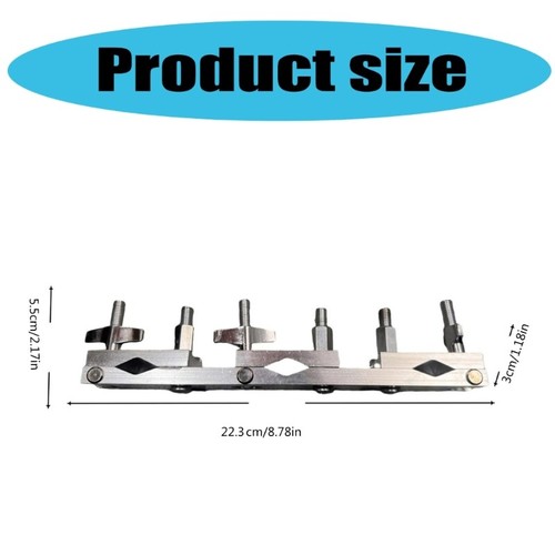 Adjustable Cowbell Mounting Clamp Cymbal Stand Mount Holder Drum Set Bracket - Picture 8 of 8
