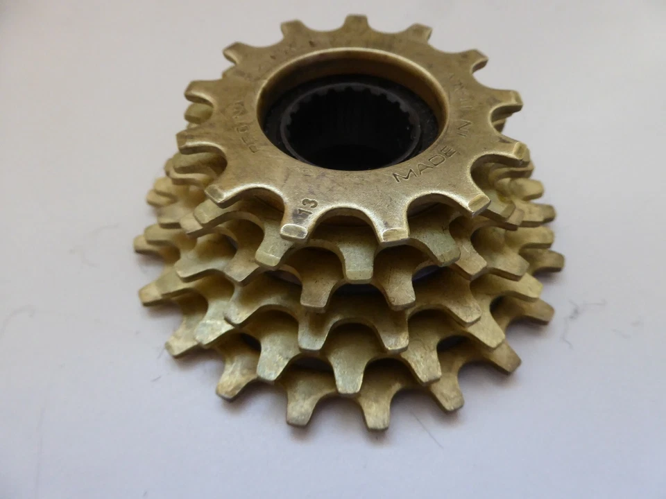 Vintage NOS Regina Extra 6 Velocidades ORO BX Gold Freewheel ISO Thread 13-21 RARO C - Imagem 2 de 4