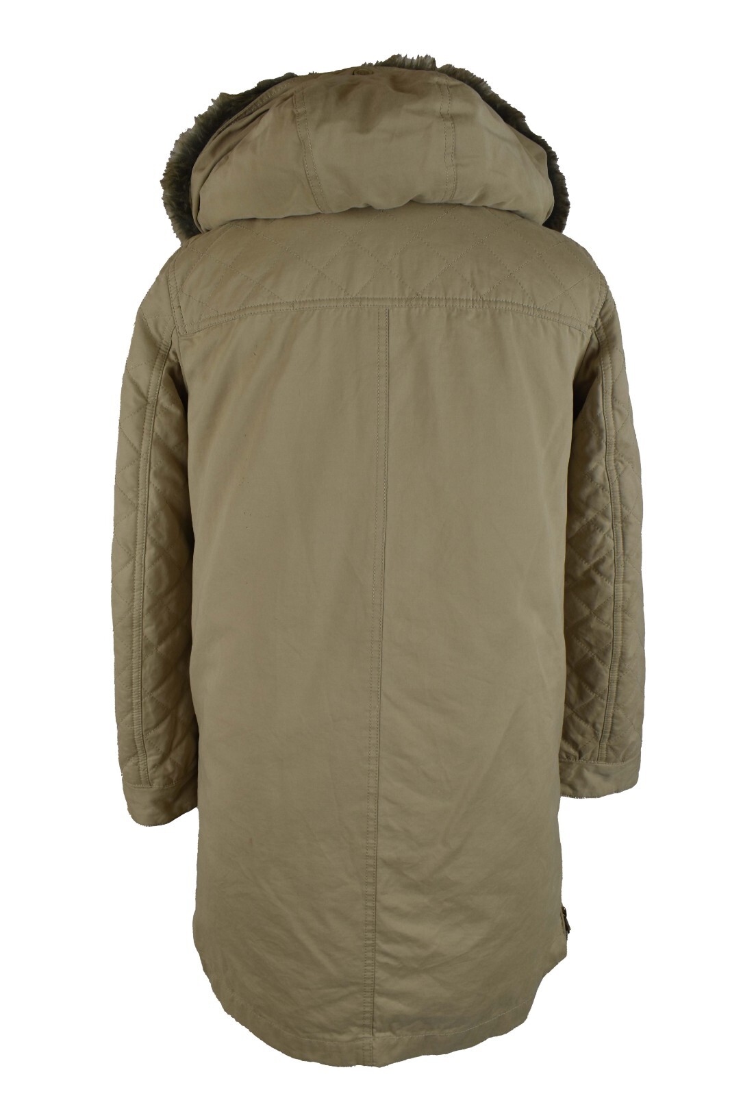 ZARA BASIC Beige Padded Jacket size S Womens Full… - image 3