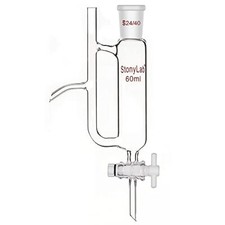 Water Oil Receiver Separator with 24/40 Lab Supply 60 ml