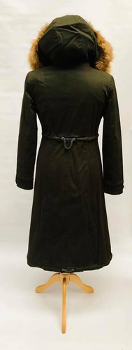 Womens Coat Ladies Long Sleeve Trench مانطو جاكيت طويل كتان - Picture 2 of 12