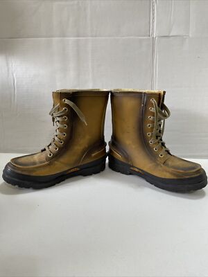 Vintage Mountain Man Rubber Work Boots w Steel Shanks Size  display picture 3