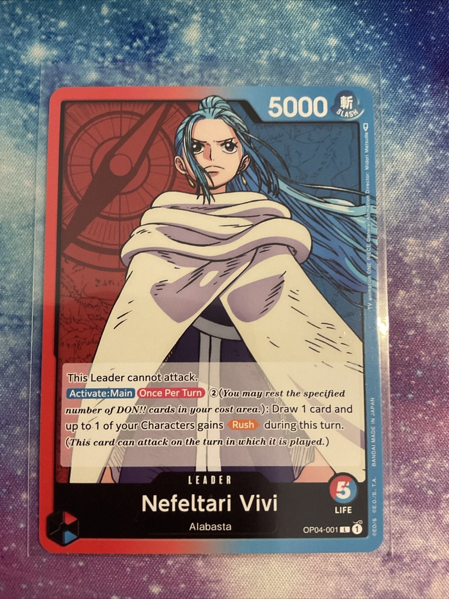 2023 One Piece Kingdoms Of Intrigue #OP04-001 Nefeltari Vivi