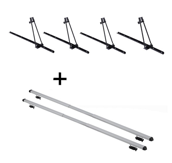 4X FahrradträGer Orion+DachträGer Rapid FüR FüR Jeep Cherokee Kj 5TüRer 05-07-image