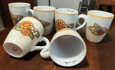 SET 6 TAZZE THUN COUNTRY GRANDI  CAPPUCCINO THE CAFFE AL VOLO NUOVA 