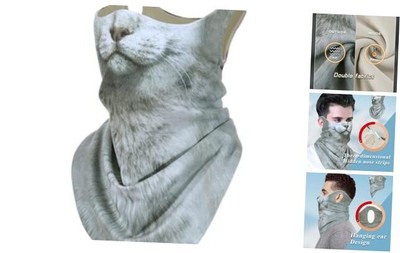  Animal Ski Mask - Made of Delong, Double-Layer - Stay Warm British Shorthair