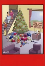 Gift Unwrapping Service 12 Funny Boxed Christmas Cards by Nobleworks