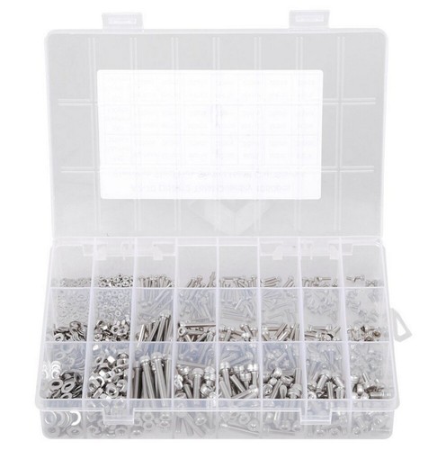 1080tlg M2 M3 M4 Edelstahl Sechskantschrauben Schrauben Muttern Sortiment Set - Bild 4 von 12