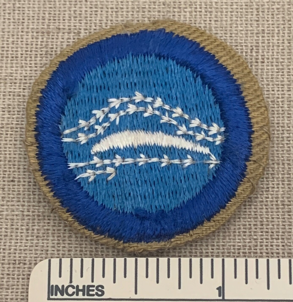 VTG 1940s AERODYNAMICS Boy Air Scout MERIT BADGE PATCH  display picture 2