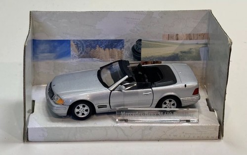 Cararama 1:43 scale Mercedes Benz SL 600 Roadster car 1993 in ‘Silver' boxed MIB - Picture 4 of 10