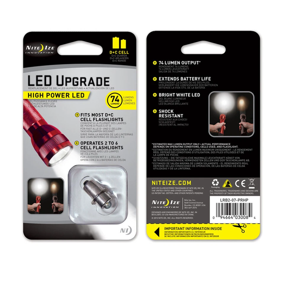 NITE IZE LED Upgrade Kit C & D für Mini Maglite Taschenlampe PR Gewinde 74 Lumen - Bild 4 von 4