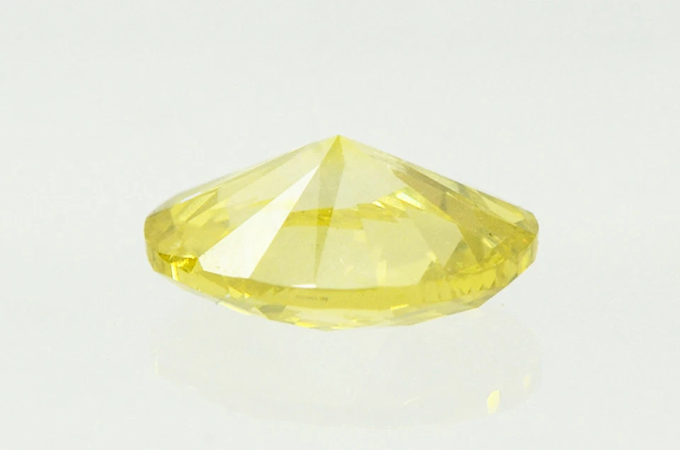 Oval Shape Diamond Fancy Yellow Color Loose Enhanced Polished 1.00 Carat VVS2 - Image 4 of 4