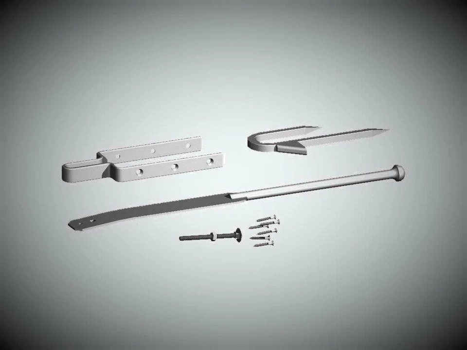 Birkdale Field Gate Spring Fastener Latch Set galvanised Farm Gate Latch