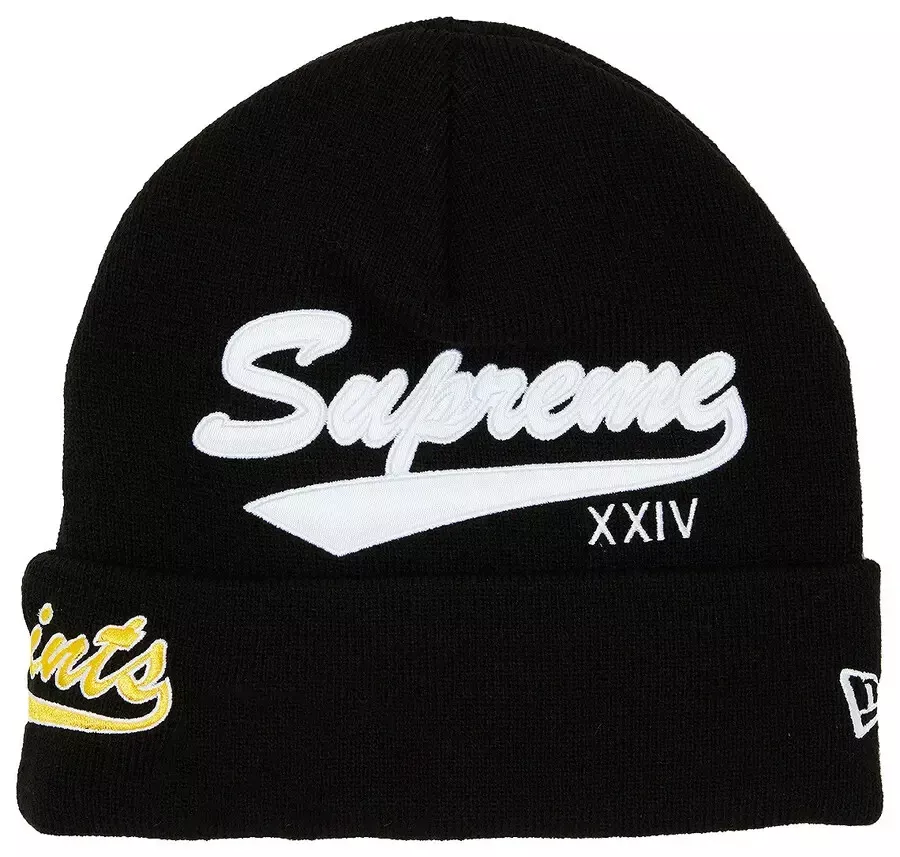 Bonnet Supreme x New Era Salvation   Noir   NEUF   100% authentique