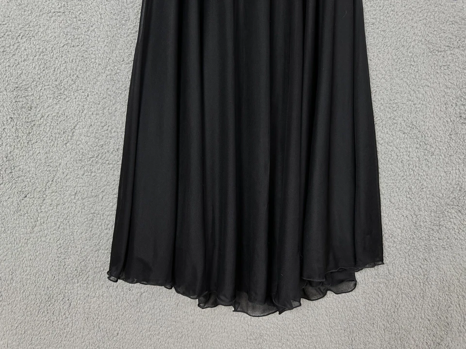 XOXO David Vestido de Novia Mujer Medio Negro Halter Top Transparente Forrado Cremallera Trasera Foto 2 de 4