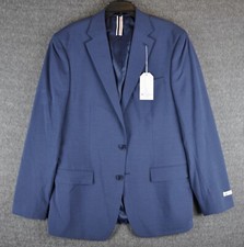 BNWT Ben Sherman Mens Slim Fit Medium Blue Suit Jacket 44L Blazer