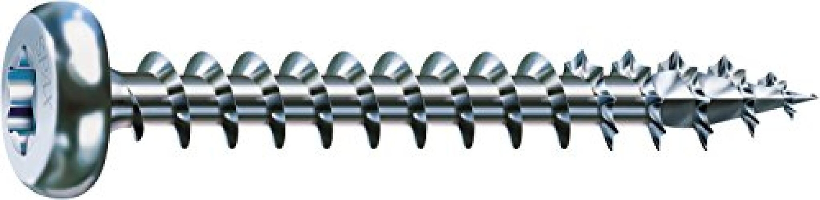 SPAX, A9J, Vite universale, testa semi-rotonda, T-STAR plus, 4 Cut, filettatura