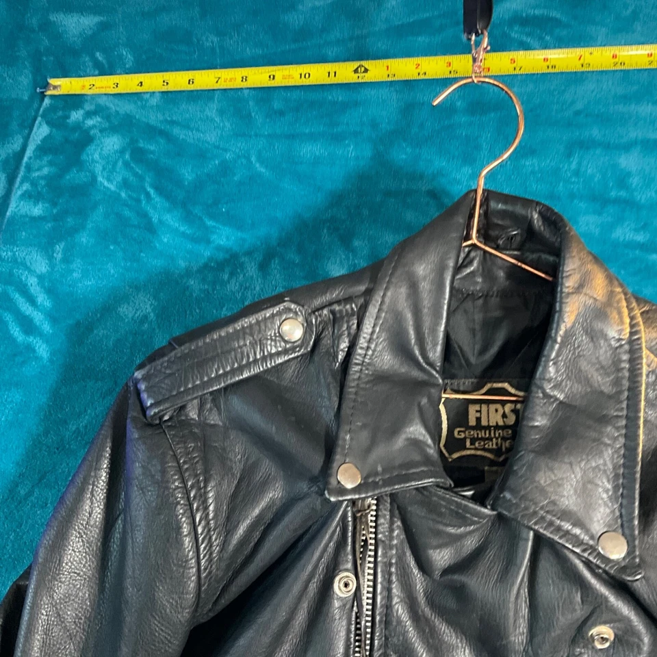 VINTAGE primera MFG chaqueta de cuero genuino talla L mujer’s Foto 4 de 4
