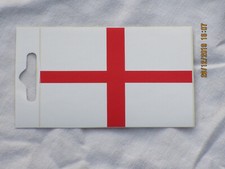 St.George Cross, Croce Rossa Su Bianco, Bandiera, Adesivo, Sticker, 65x95mm